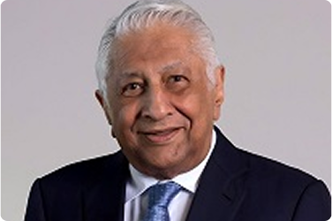 Portrait of Mr. Ajit Gulabchand, Chairman Board of Trustees (BoT) and Board of Governors (BoG)