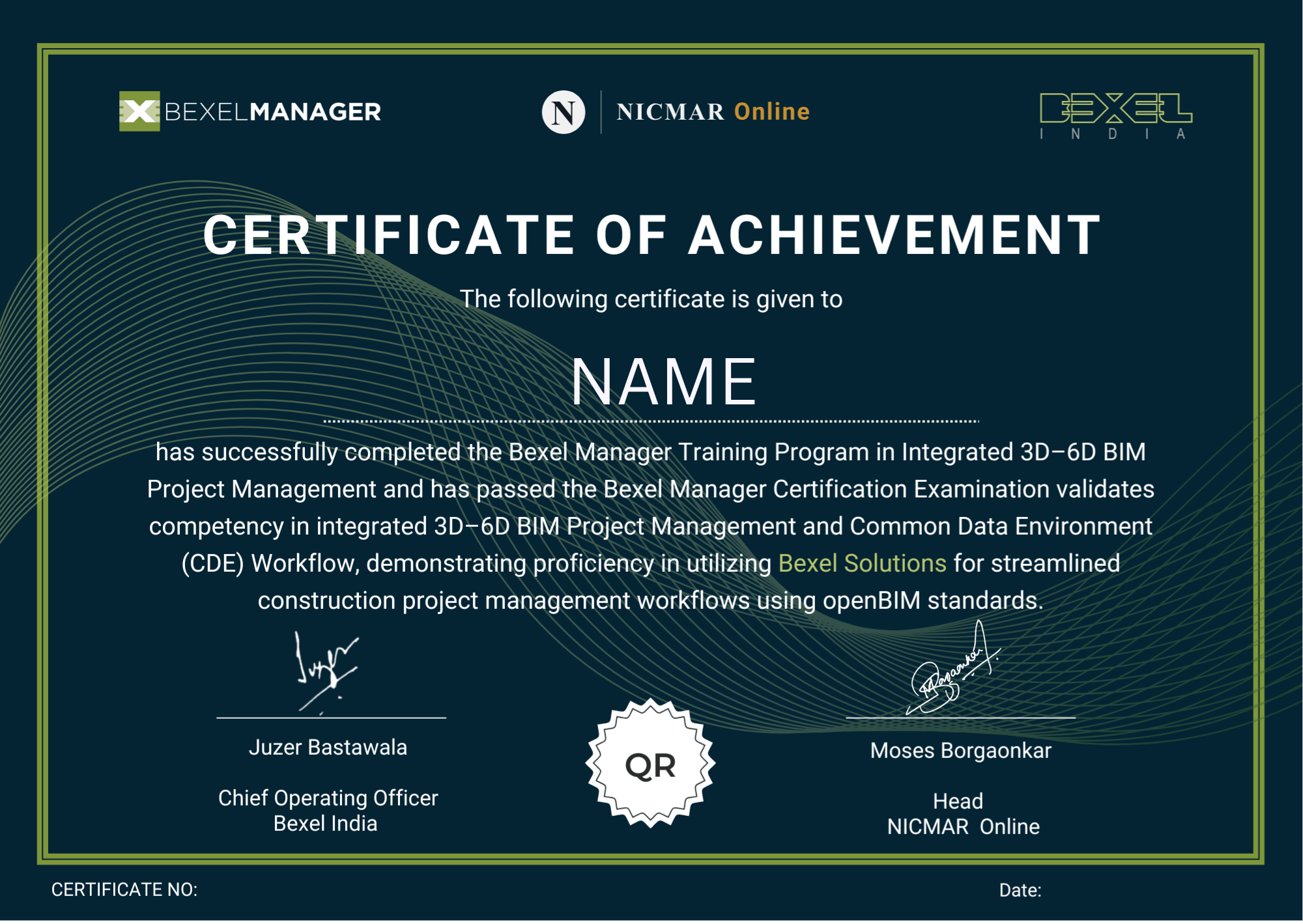 NICMAR Online Certificate of Completion